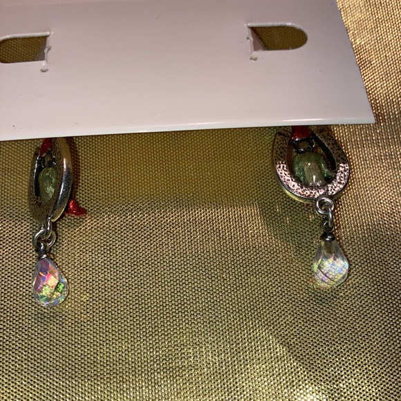 NWOT KIRK’S FOLLY GNOME RARE ST w/matching horseshoe earrings set $79 - Picture 9 of 10
